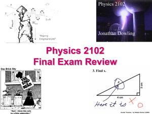 Homework#1, Problem 1 - LSU Physics & Astronomy