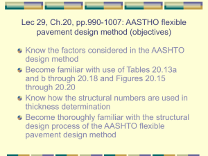 AASTHO flexible pavement design method