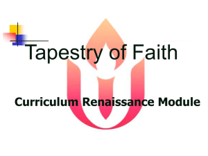 Tapestry of Faith: Curriculum Planning PowerPoint (30 slides)