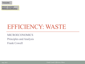 Efficiency: Waste