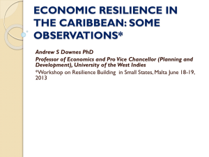 economic resilience in the caribbean: some observations