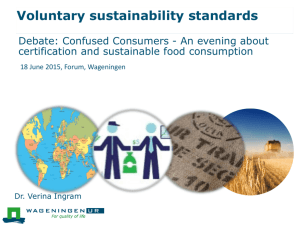 Voluntary sustainability standards