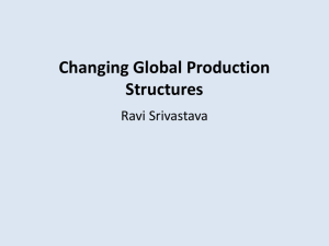 Changing Global Production Structures