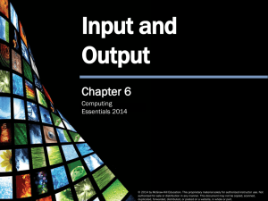 Input and Output