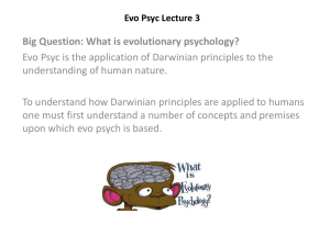 Evo Psyc Lecture 3
