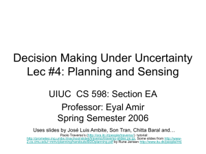 belief state - Knowledge Representation & Reasoning at UIUC!