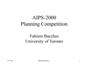AIPS2000 Planning Competition Results