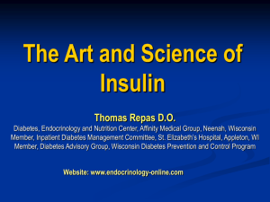 The Art and Science of Insulin - Endocrinology