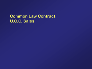 Common Law Contract