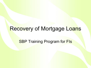 Recovery & Foreclosure - State Bank of Pakistan