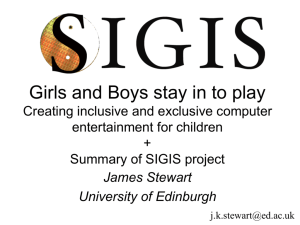 Girls and Boys stay in to play