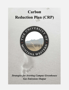 Montana Western Carbon Reduction Plan