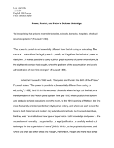 Final Foucault Seminar paper