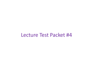 Lecture Test 4 Packet