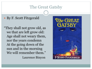 The Great Gatsby - Southwest Star Concept School