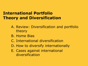 Ch 16 International Diversification