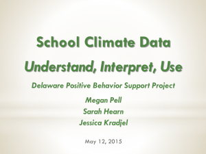 2014-15 School Climate Data: Understand – Interpret – Use