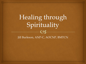 Healing through Spirituality