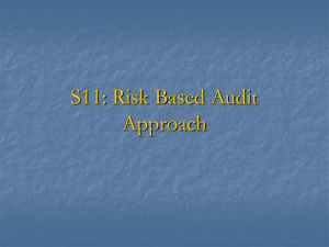 Risk Based Audit Approach