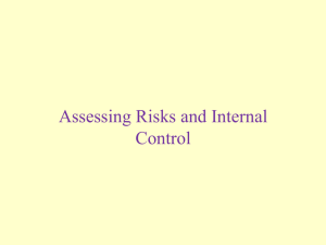 Assessing Risks and Internal Control