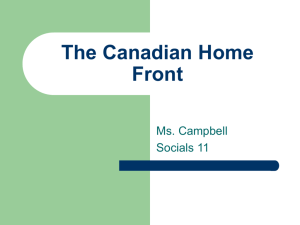 The Canadian Home Front