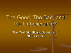 The Good, The Bad, and the Unbelievable?