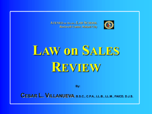Sales, General Principles, Dean CLV