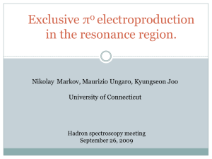 hadronSpectroscopyMarkov2009