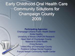 Powerpoint slideshow - Champaign Urbana Public Health District