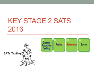Key Stage 2 SATs 2016 - St. Joseph's RC Primary School