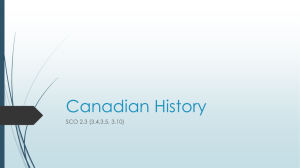 Canadian History