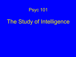 History of IQ lecture notes