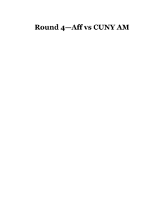 Round 4—Aff vs CUNY AM - openCaselist 2015-16