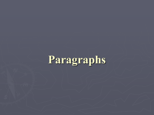 Paragraphing