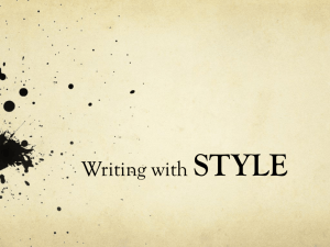 Writing with Style