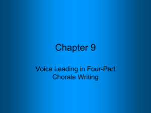 Chapter 9 Voice leading in 4 voices