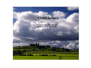 credit listening terms