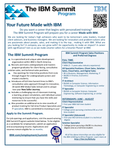 Click here for the full IBM Summit Program description!