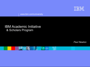 IBM Academic Initiative