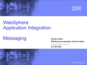 IBM blue-and-black template with image