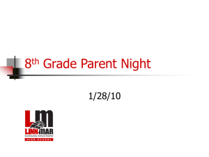 8th Grade Parent Night - Linn-Mar Community School District