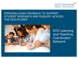 Personalising feedback to support student research and enquiry