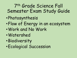 7th Grade Science Fall Semester Exam Study Guide