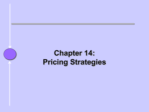 Pricing Strategies Price Price