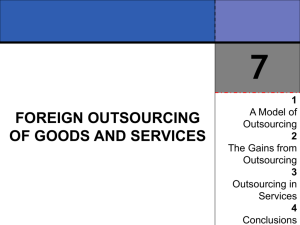 Foreign Outsourcing of Goods and Services