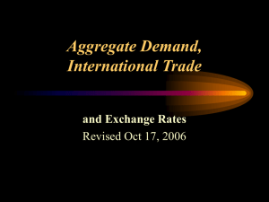 Aggregate Demand, International Trade