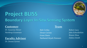 Project BLISS Boundary Layer In-Situ Sensing System