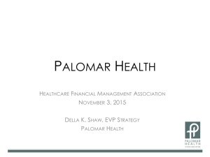 Palomar Health - HFMA - San Diego