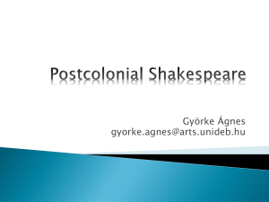 A Postcolonial Reading of Shakespeare (Othello)