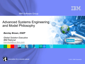 IBM Software - Rational standard template for internal and external